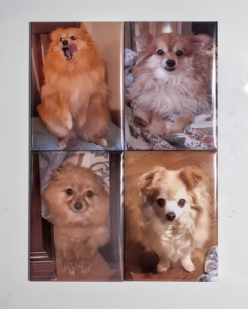 04x Rectangle Custom Photo Magnets