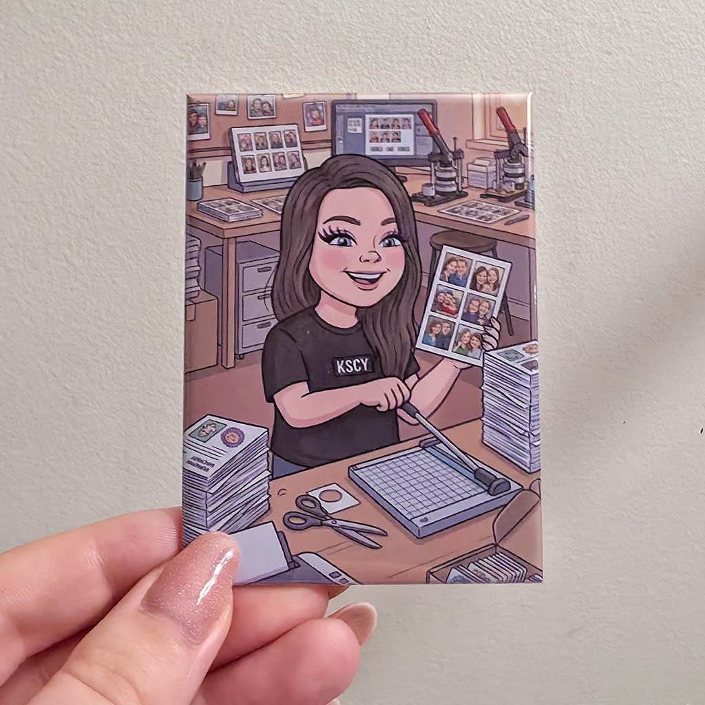 08x Rectangle Custom Photo Magnets