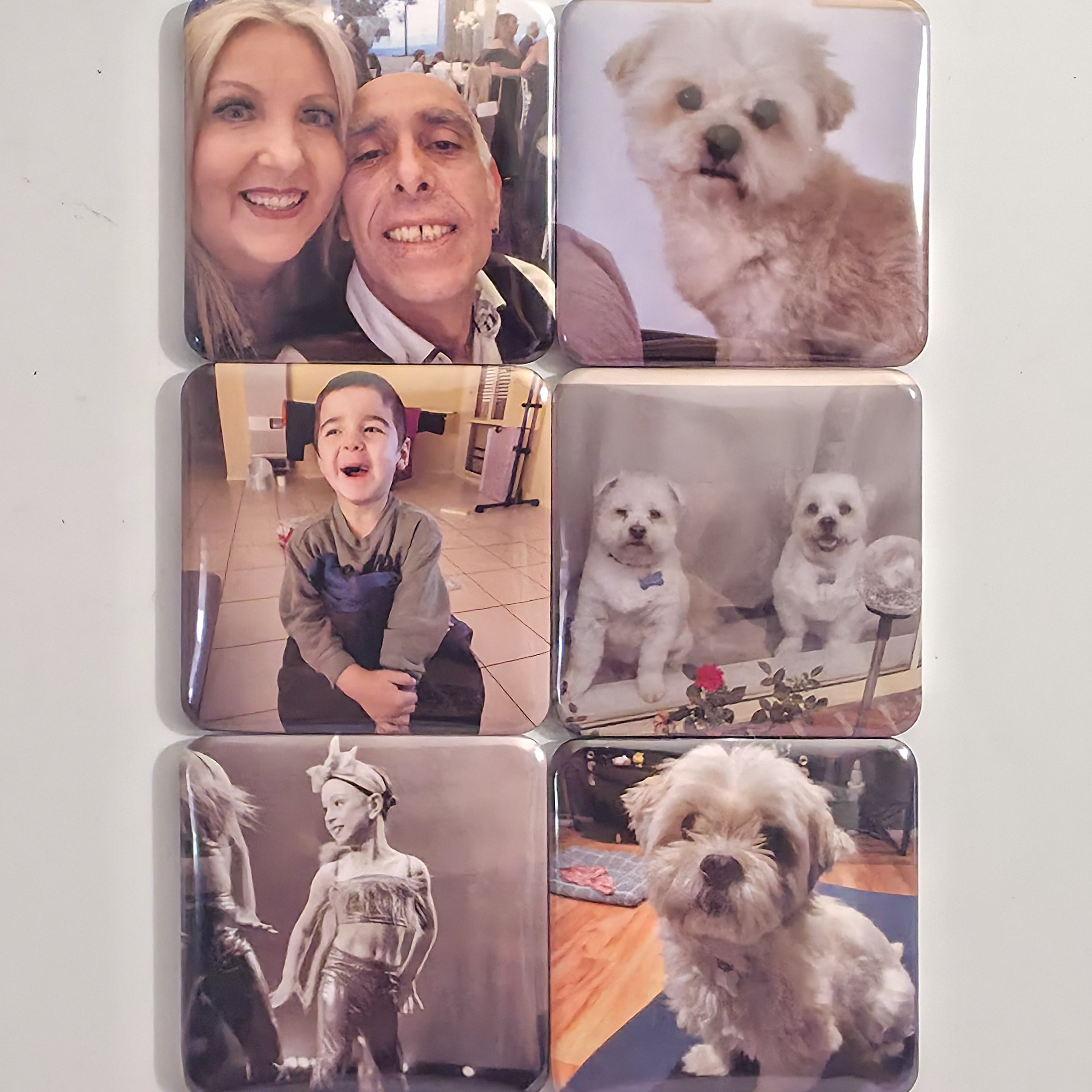 06x Square Custom Photo Magnets
