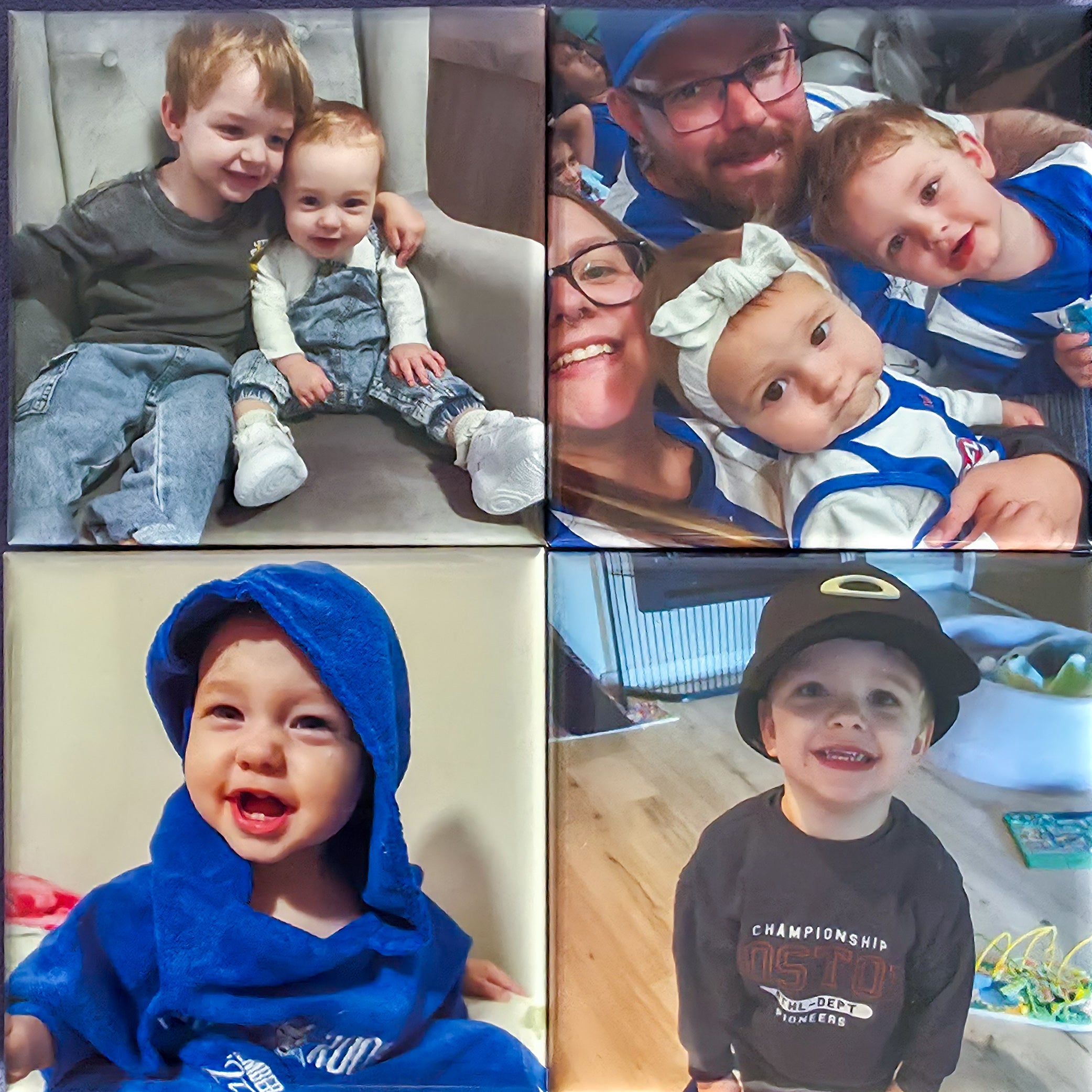 Custom Square Photo Magnets – Set of 4