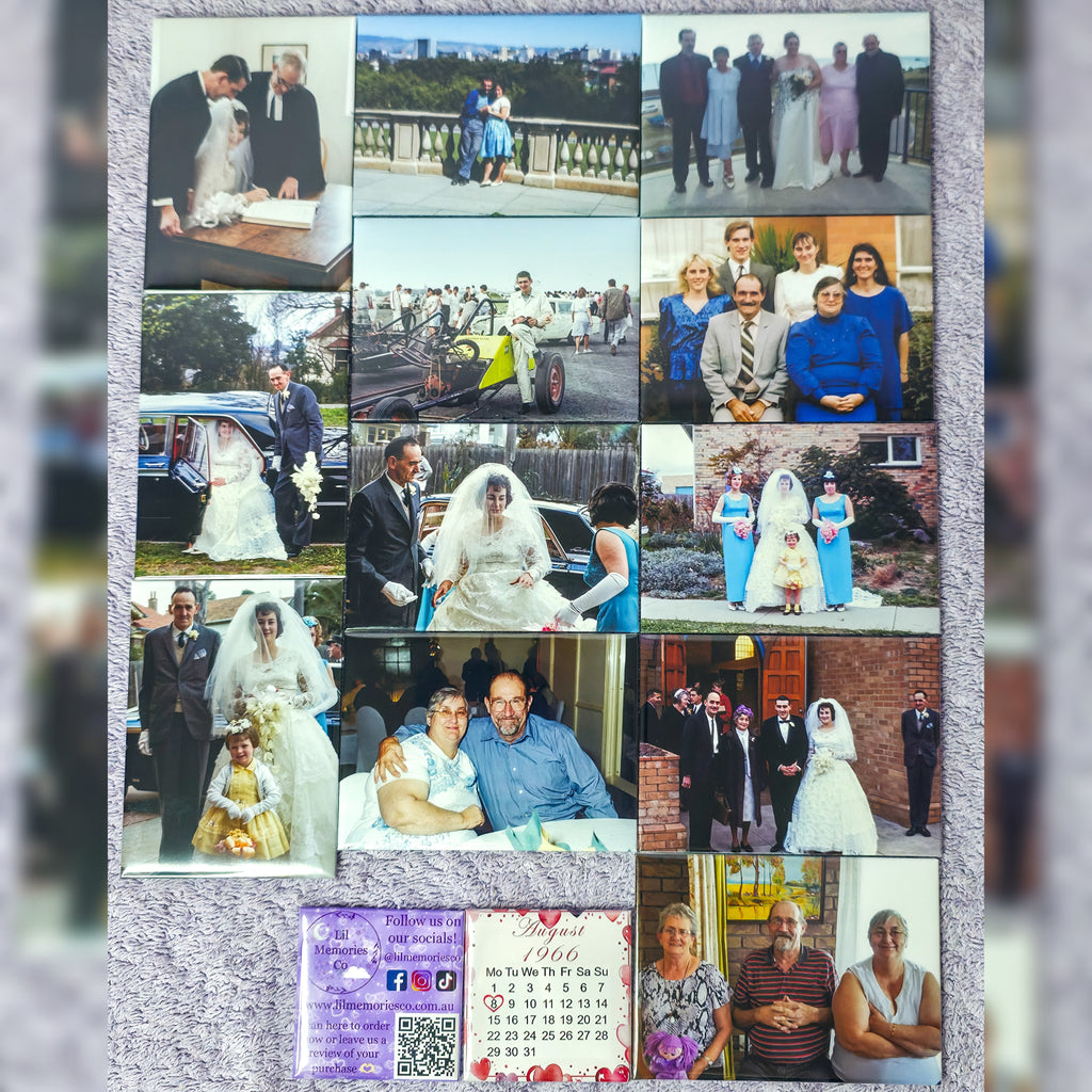 Custom Rectangle Photo Magnets - Set of 12