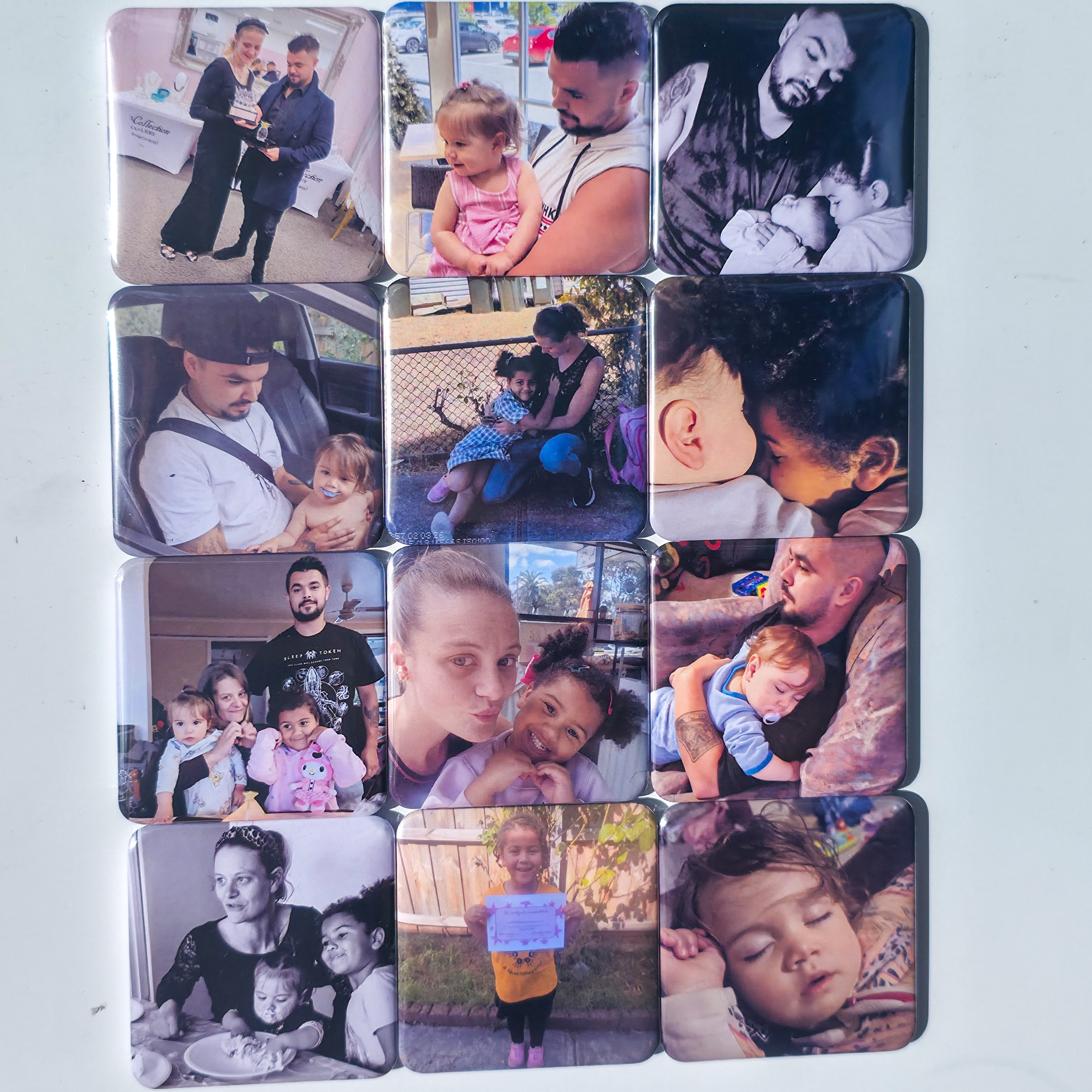 12x Square Custom Photo Magnets